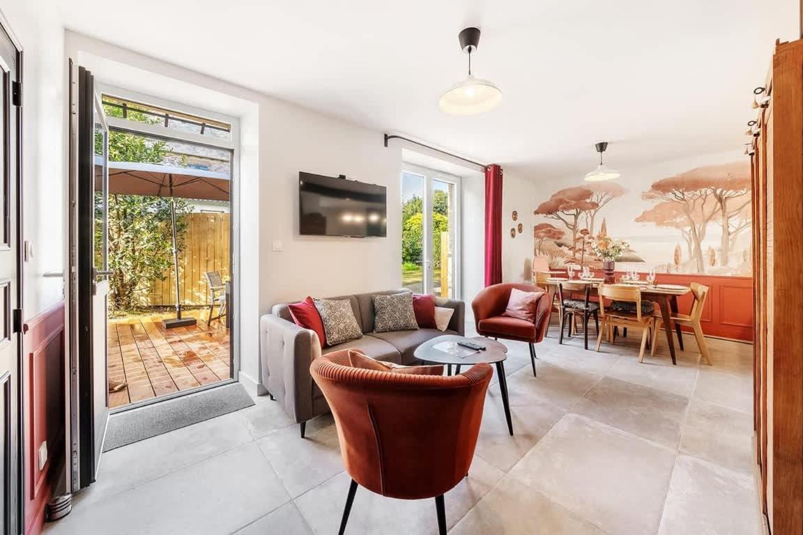 Le Rocher- Belle Maison De Charme -Jardin/Parking Cancale Exterior foto